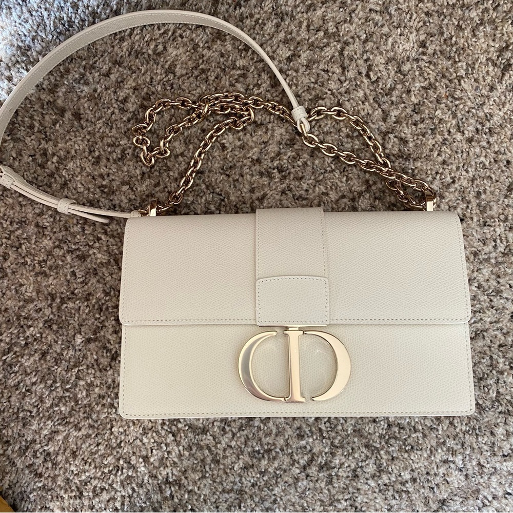 Brand New Dior 30 Montaigne Chain Flap Bag Leather